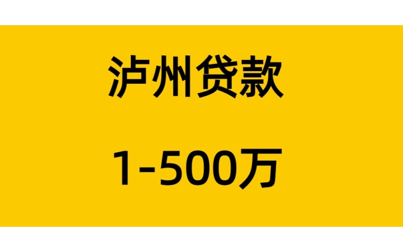 泸州税票贷
